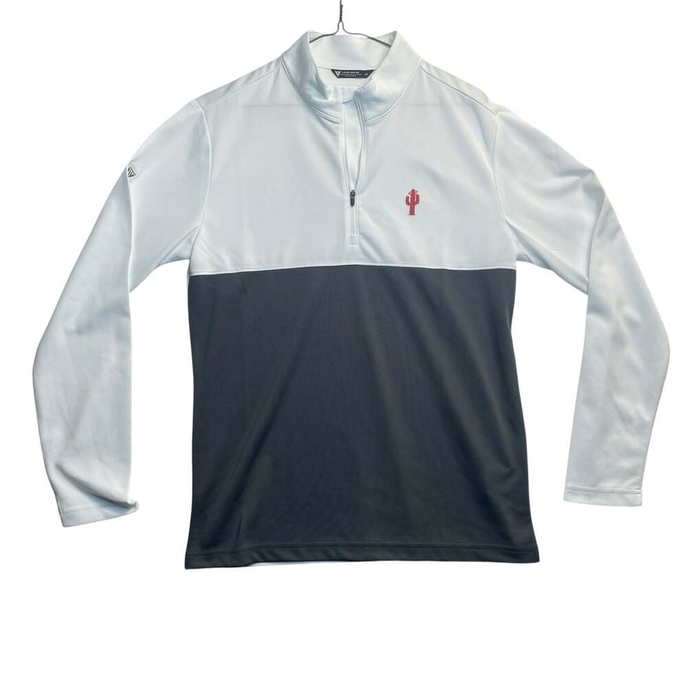 Los Angeles Angels Levelwear 1/4 Zip Pullover Gray White Men’s Small MLB